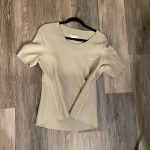 Club Monaco short sleeve sweater with slight flare!